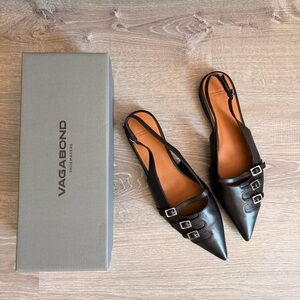 Vagabond Shoemakers Hermine Sling Back Ballet Shoe in black